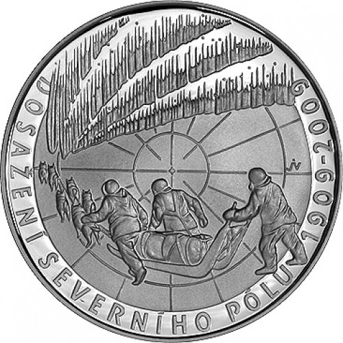 Stříbrná pamětní mince 200 Kč severní pól